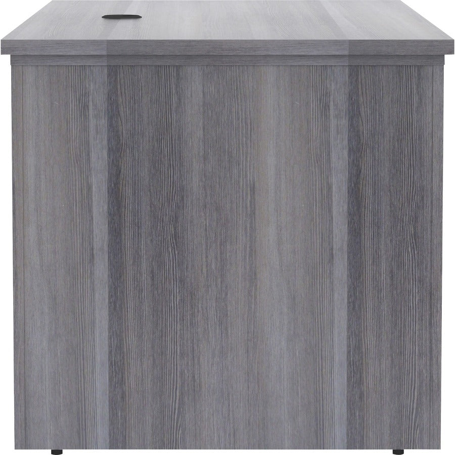 Lorell Essentials Series Sit-to-Stand Desk Shell - x 0.1" Thickness Top, 49" Height x 60" Width x 29" Depth - Finish: Weathered Charcoal - 1 Each