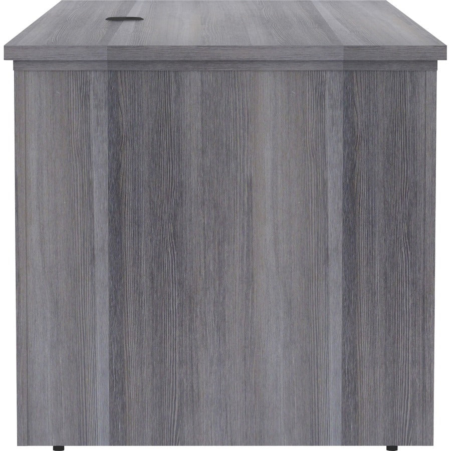 Lorell Essentials Series Sit-to-Stand Desk Shell - x 0.1" Thickness Top, 49" Height x 72" Width x 29" Depth - Finish: Weathered Charcoal - Laminate Table Top - 1 Each
