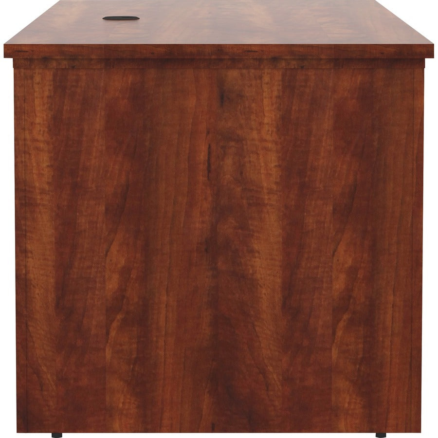 Lorell Essentials Series Sit-to-Stand Desk Shell - x 0.1" Thickness Top, 49" Height x 72" Width x 29" Depth - Finish: Cherry - Laminate Table Top - 1 Each