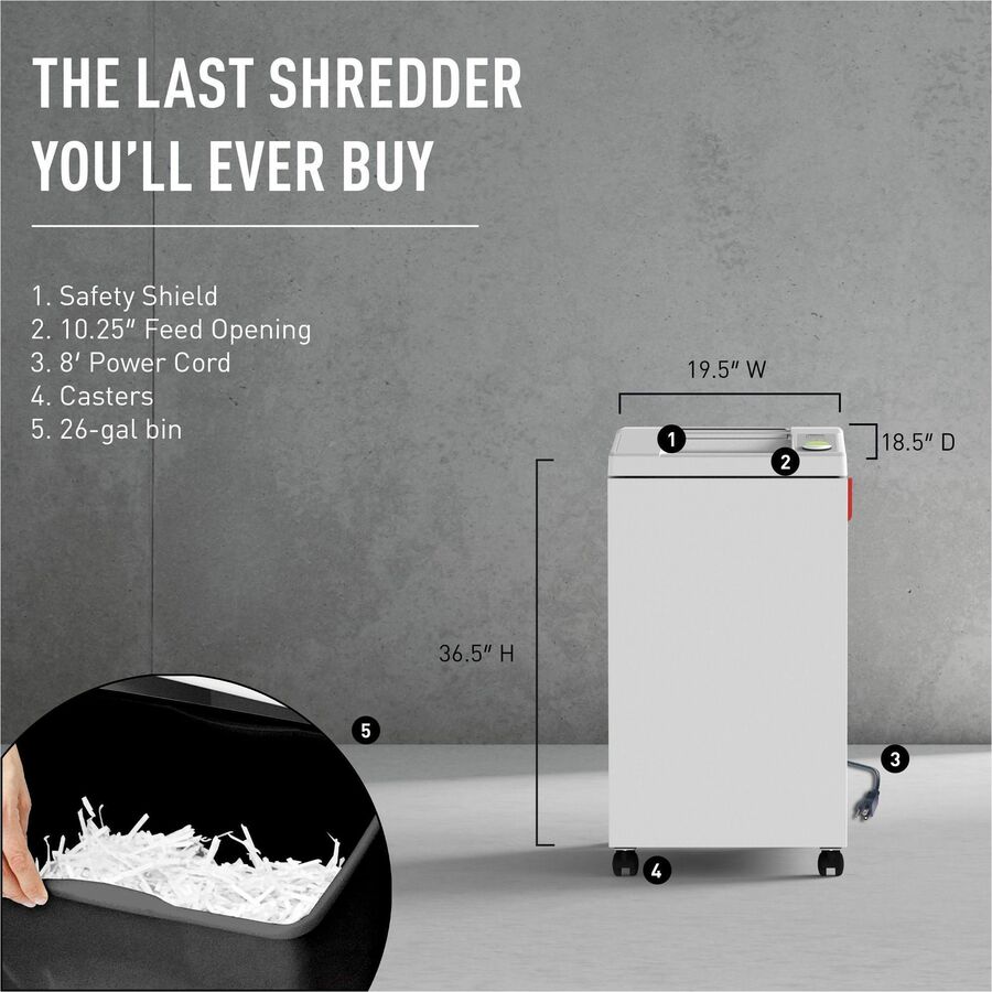 ideal. 2604 Strip-cut Paper Shredder