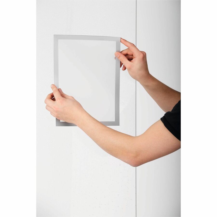 DURABLE Duraframe Sun Infoframe, Glass/Window-Mountable, Removable, Repositionable, Heat & UV Resistant, Both Sides Display, 2/Pack