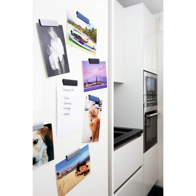 DURABLE DURAFIX Clip - 2.4" Width - for Notes, Door, Reminder, Glass, Refrigerator, Cabinet, Appointment, Reminder - Residue-free, Easy to Use - Black - 10 / Pack