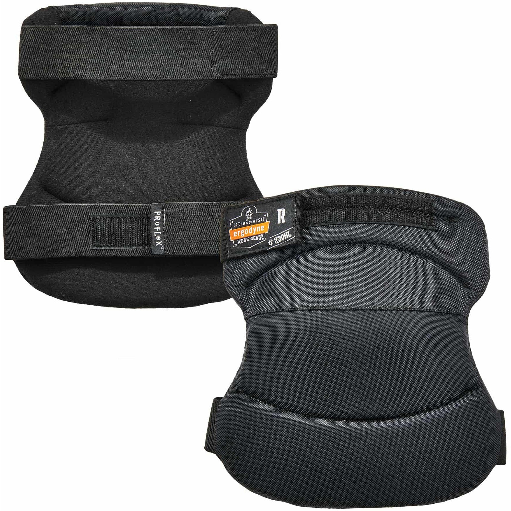 Recommended for: Landscaping, Maintenance, Carpentry - Universal - Knee, Dust, Grime Protection - Hook & Loop Closure - Black - Abrasion Resistant, Comfortable, Durable, Light Duty, Anti-odor, Washable - 2 / Pair