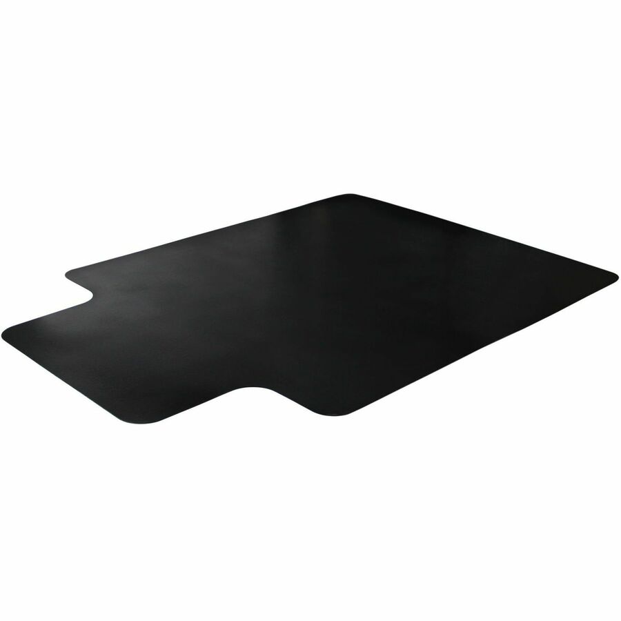 Floortex Advantagemat Black&reg; Vinyl Lipped Chair Mat for Carpets - 36" x 48"