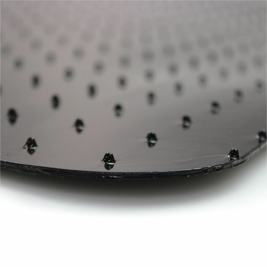 Floortex Advantagemat Black&reg; Vinyl Lipped Chair Mat for Carpets - 36" x 48"