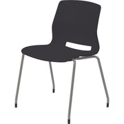 KFI Swey Collection 4-leg Armless Stool - Black Seat Color - Polypropylene Seat Material - Black Back Color - Polypropylene Back Material - Silver Frame Color - Stainless Steel Frame Material - Four-legged Base - 1 Each