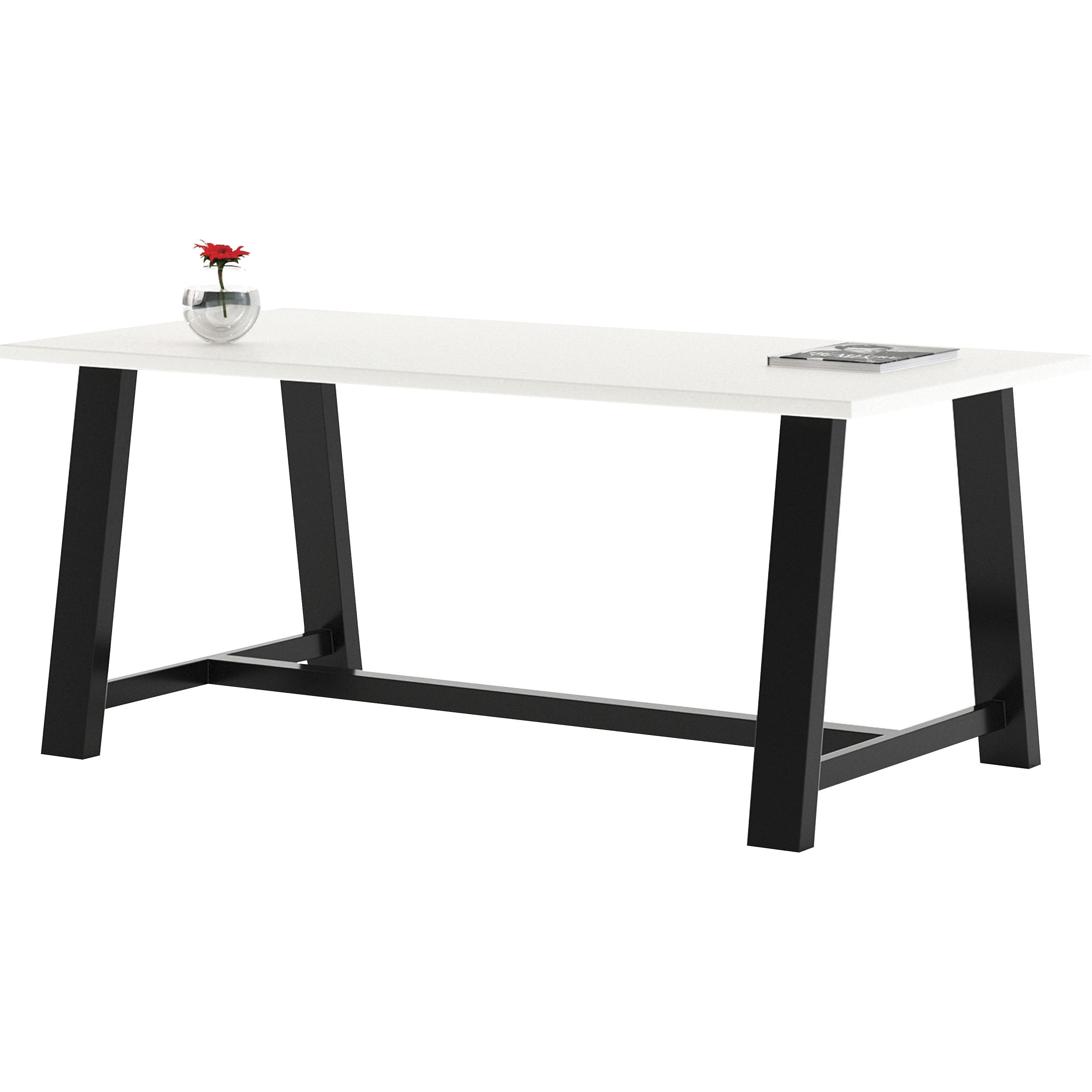 KFI Midtown 36x72x30 Laminate Top Table - 30" Height x 36" Width x 72" Length - Finish: White - High Pressure Laminate (HPL) Table Top - 1 Each