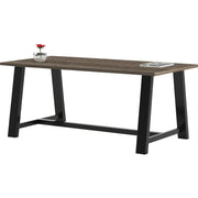 KFI Midtown 36x72x30 Laminate Top Table - 30" Height x 36" Width x 72" Length - Finish: Teak - High Pressure Laminate (HPL) Table Top - 1 Each