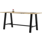 KFI Midtown Solid Wood Top 41"H Table - Natural Rectangle Top - 84" Table Top Length x 36" Table Top Width - 41" Height - Assembly Required - Poplar Wood Top Material - 1 Each
