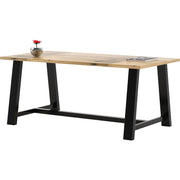 KFI 36x72" Solid Wood Top Midtown Table - Natural Rectangle Top - 72" Table Top Length x 36" Table Top Width - 30" Height - Assembly Required - Poplar Wood Top Material - 1 Each