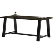 KFI 36x72" Solid Wood Top Midtown Table - Espresso Rectangle Top - 72" Table Top Length x 36" Table Top Width - 30" Height - Assembly Required - Poplar Wood Top Material - 1 Each