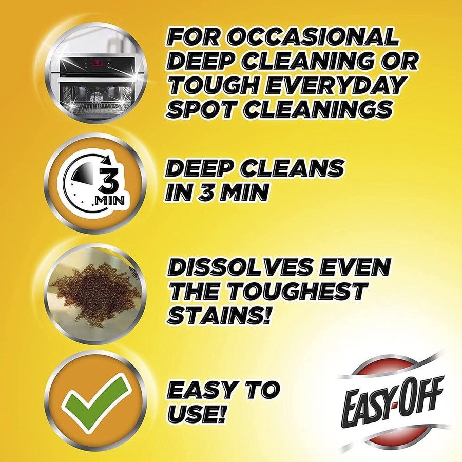 Easy-Off Heavy Duty Oven Cleaner - 14.5 fl oz (0.5 quart) - Fresh Scent - Heavy Duty - White - 6 / Carton