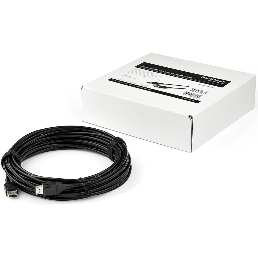 StarTech.com 15 m (49.2 ft.) Active Optical DisplayPort 1.4 Cable
