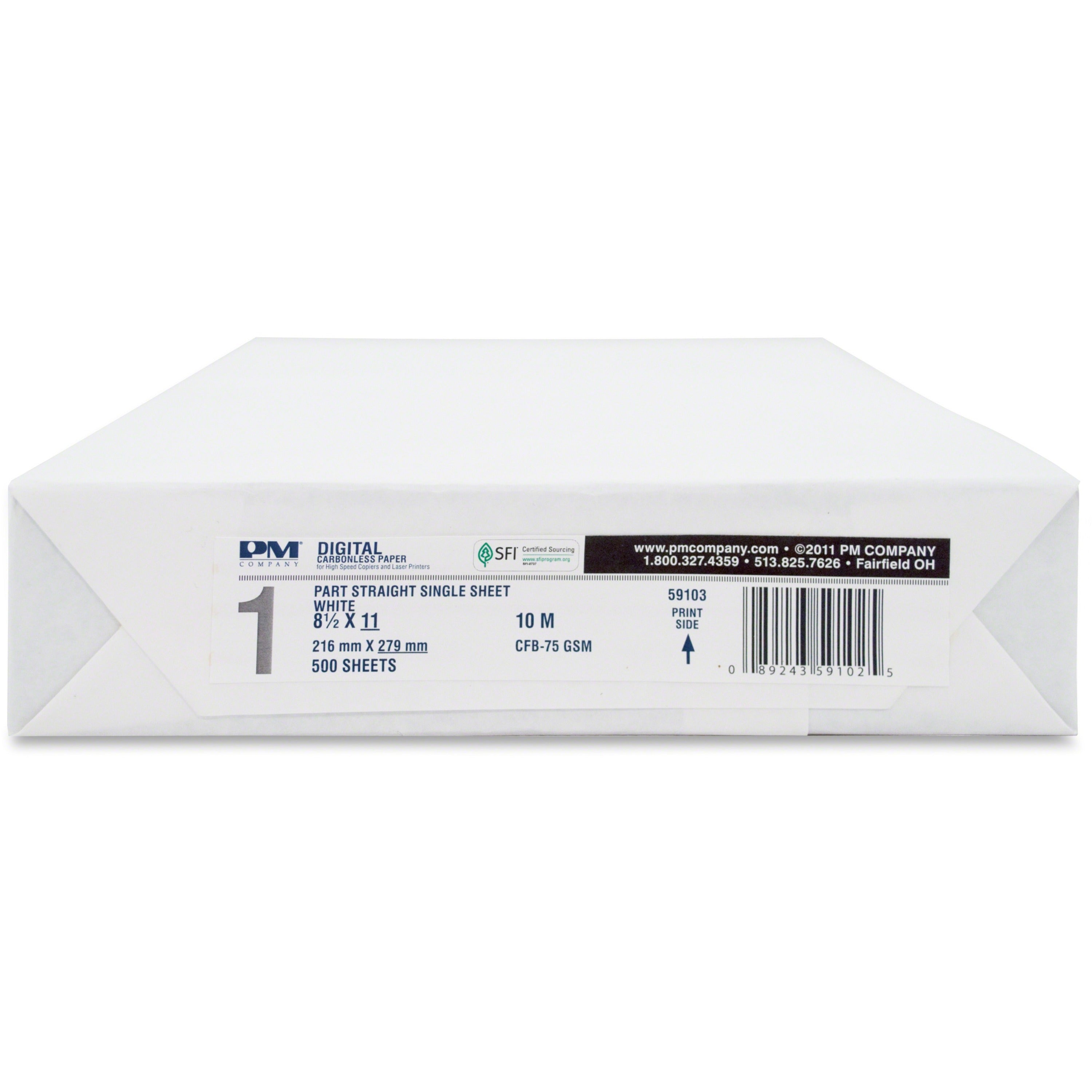 Letter - 8 1/2" x 11" - White - 500/Pack - 5 / Carton