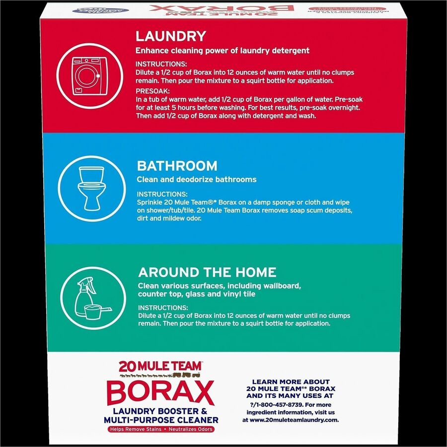 BORAX All Natural Laundry Booster - pH Balanced - Natural - 1 Each