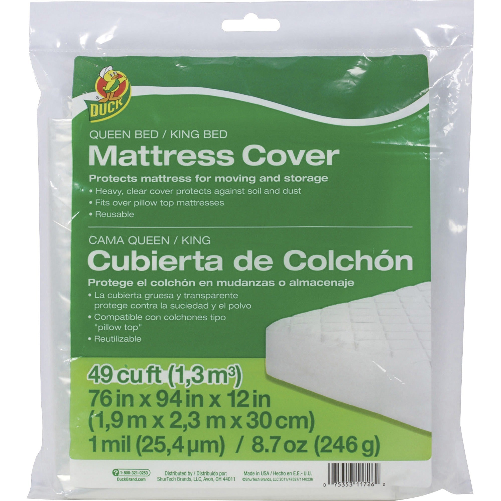 Duck Brand Queen/King Mattress Cover
