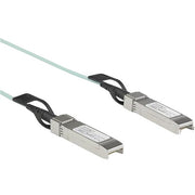 StarTech.com Dell EMC AOC-SFP-10G-2M Compatible SFP+ Active Optical Cable, 16.40 ft (2 m), Aqua, 10 Gbit/s, SFP+ to SFP+, 1 Each