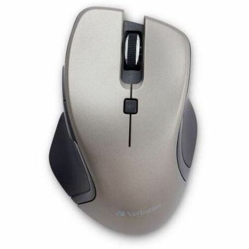 Verbatim Mouse - Blue LED/Optical - Wireless - Radio Frequency - 2.40 GHz - Graphite - USB Type C - 1600 dpi - 6 Button(s) - 1 Each
