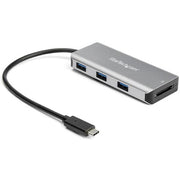 StarTech.com 3-Port USB-C Hub with SD Card Reader - 10Gbps - 3x USB-A