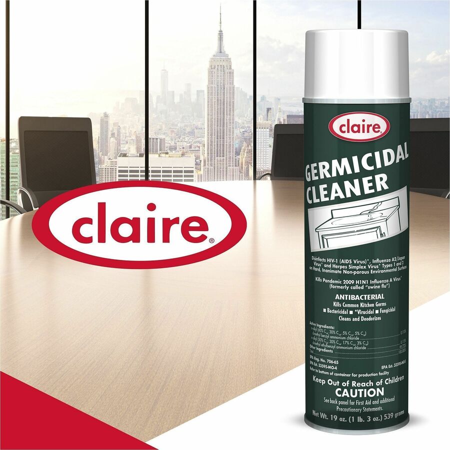 19 fl oz (0.6 quart) - Floral Scent - Disinfectant, Deodorize - White - 12 / Carton