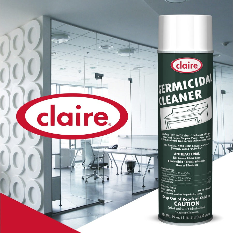19 fl oz (0.6 quart) - Floral Scent - Disinfectant, Deodorize - White - 12 / Carton