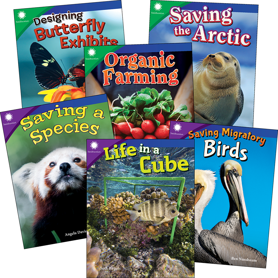Smithsonian Informational Text: Animals & Ecosystems 6-Book Set, Grades 4-5