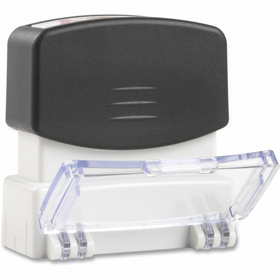 Message Stamp - ORIGINAL - 1.69" Impression Width - Blue - ABS Plastic - Recycled - 1 Each - TAA Compliant