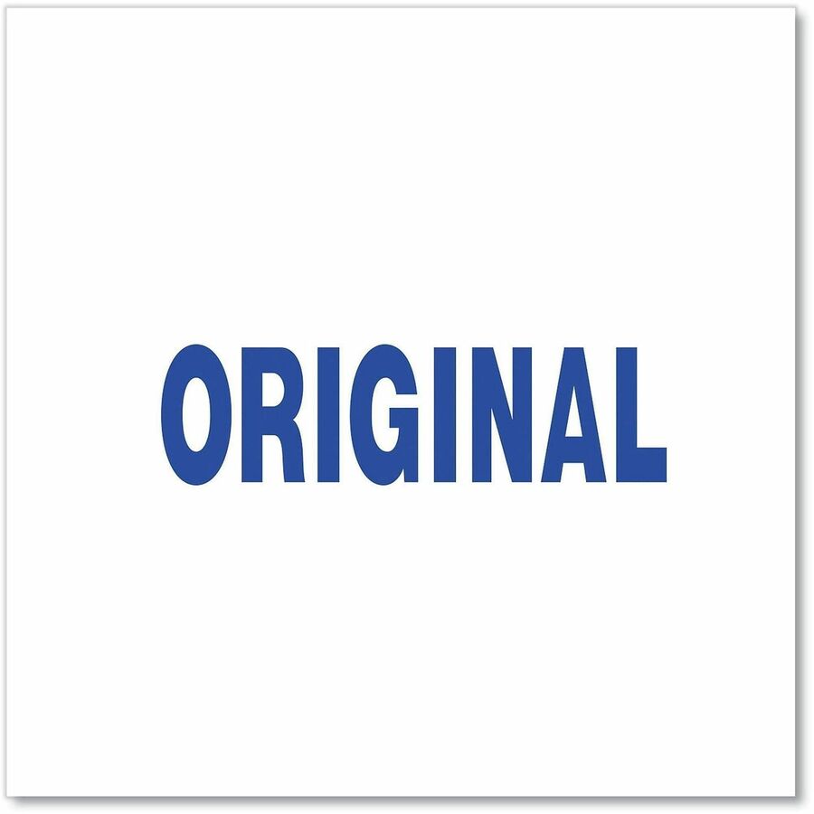 Message Stamp - ORIGINAL - 1.69" Impression Width - Blue - ABS Plastic - Recycled - 1 Each - TAA Compliant