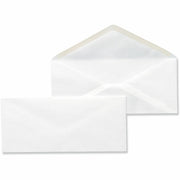 Universal Envelope, #10, 9 1/2" x 4 1/10", 24 lb, Gummed, White, Paper Stock, 500/Box
