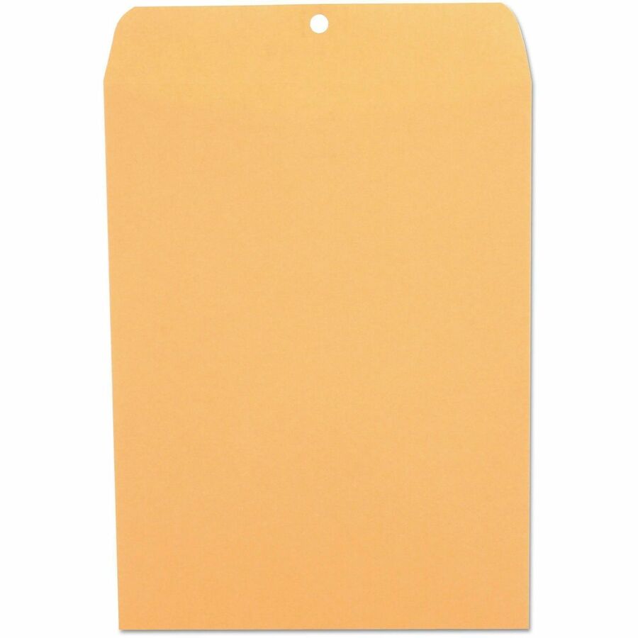 Universal Envelope - Clasp - #90 - 12" Width x 9" Length - 28 lb - Clasp/Gummed Flap - Brown Kraft - Kraft Paper - 100 / Box