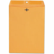 Universal Envelope - Clasp - #90 - 12" Width x 9" Length - 28 lb - Clasp/Gummed Flap - Brown Kraft - Kraft Paper - 100 / Box