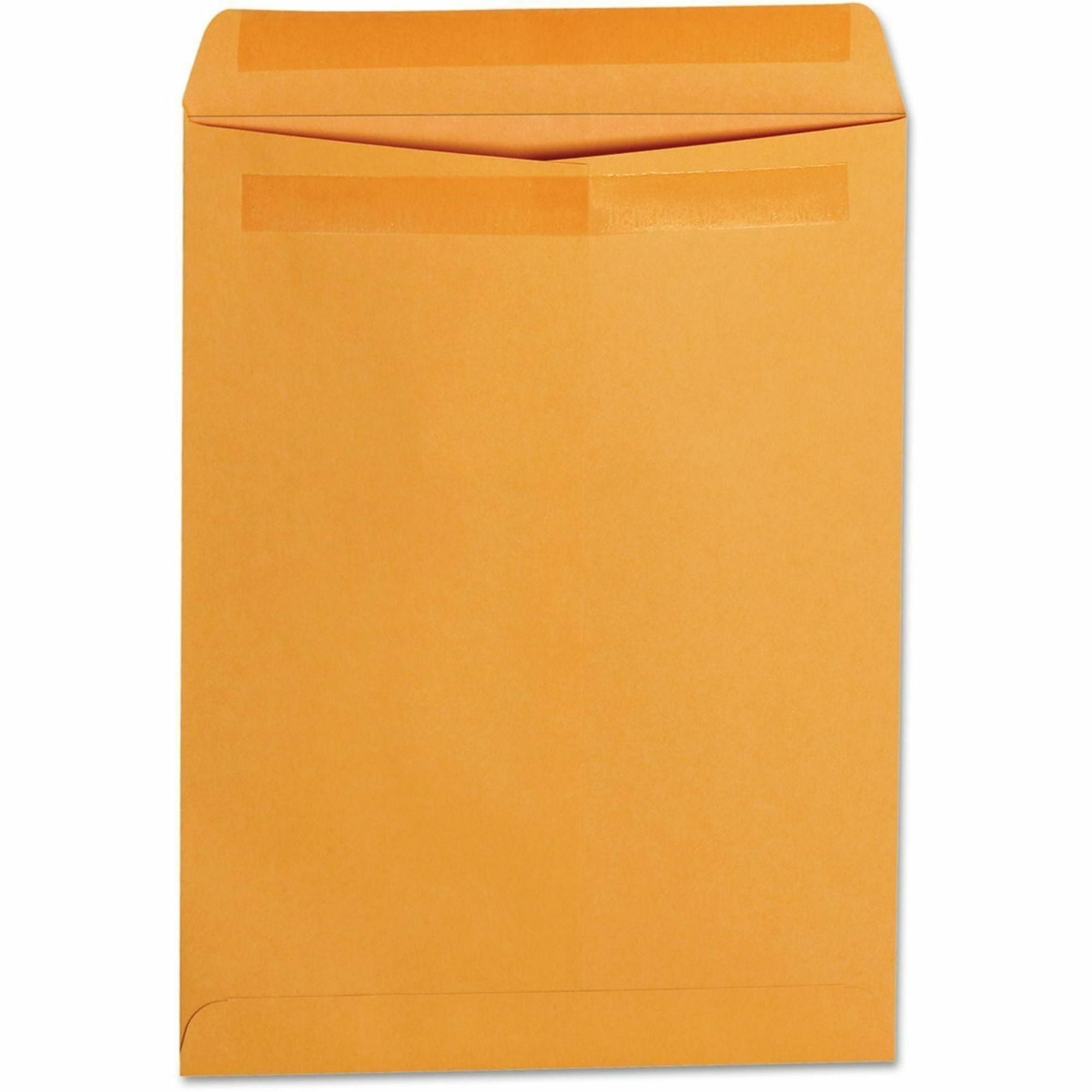 Universal Envelope - Catalog - #10 1/2 - 28 lb - Self Adhesive - Brown Kraft - Kraft Paper - 250 / Box