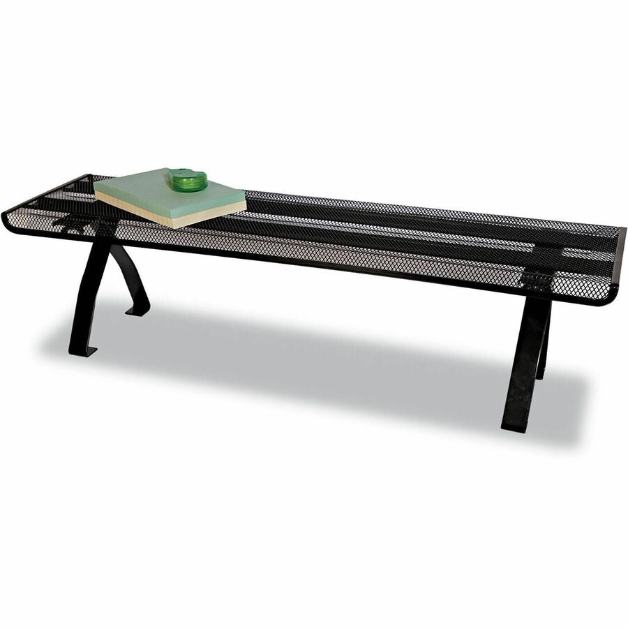 1 Shelf(ves) - 7" Height x 26.13" Width x 7" Depth - Black - Steel Mesh - 1 Each