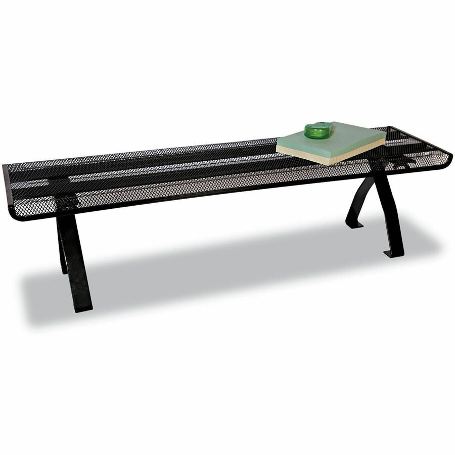 1 Shelf(ves) - 7" Height x 26.13" Width x 7" Depth - Black - Steel Mesh - 1 Each