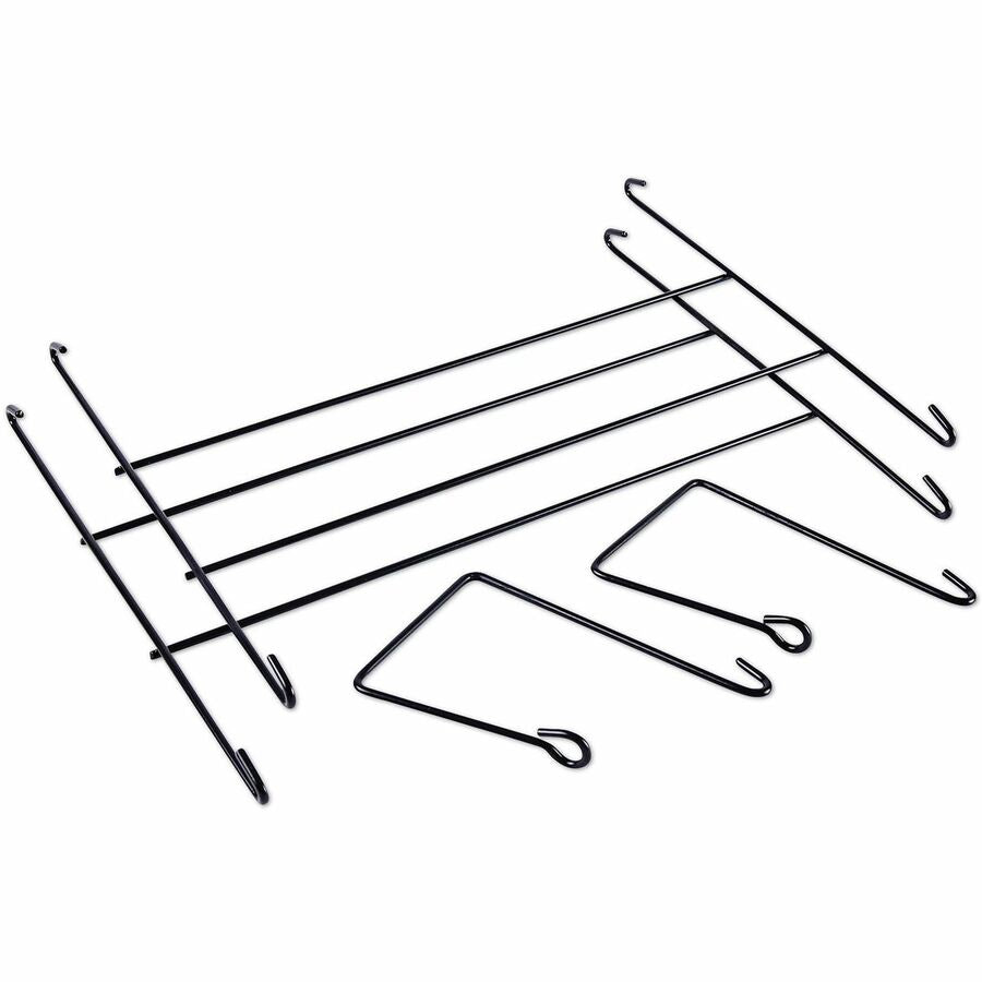 Universal Hanging Organizer - 3 Pocket(s) - 8.50" Height x 14.13" Width x 3.38" Depth - Black - Wire Mesh - 3 Set