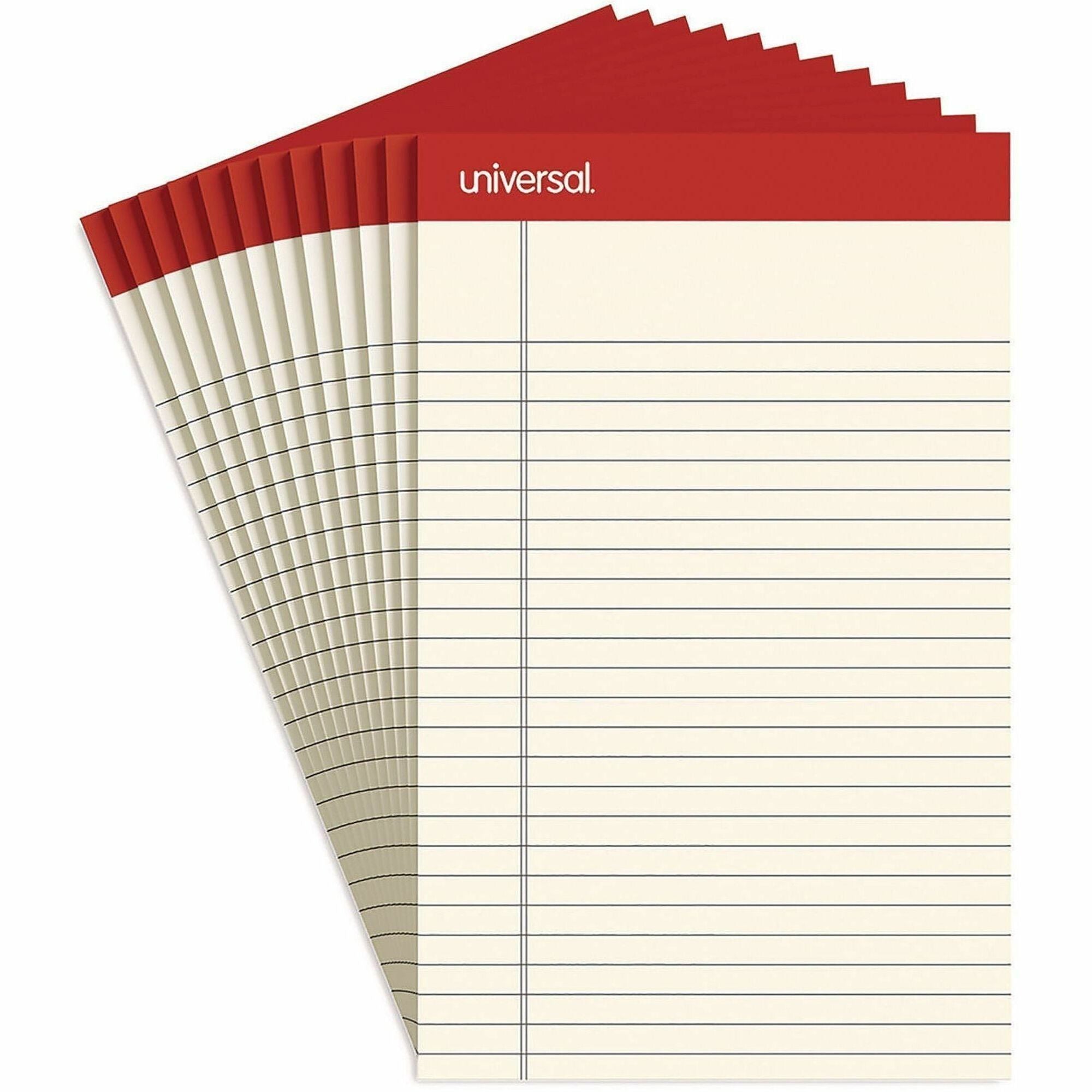 1 Subject(s) - 50 Sheets - Tape Bound - Narrow Ruled Front Ruling - 16 lb Basis Weight - 8" Height x 5" Width - Ivory Paper - Chipboard Cover - 1 Dozen