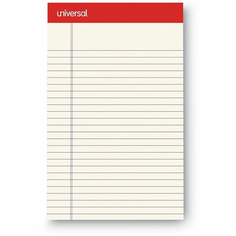1 Subject(s) - 50 Sheets - Tape Bound - Narrow Ruled Front Ruling - 16 lb Basis Weight - 8" Height x 5" Width - Ivory Paper - Chipboard Cover - 1 Dozen