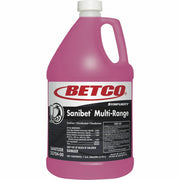 Betco Symplicity Sanibet MultiRange Sanitizer - Concentrate - 128 fl oz (4 quart) - Disinfectant, Rinse-free, Sanitizer Resistant, Deodorize - Pink - 1 Each