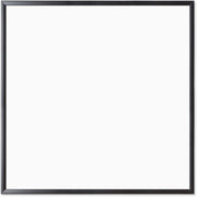 U Brands Magnetic Dry-Erase Board - 36" (3 ft) Width x 36" (3 ft) Height - White Painted Steel Surface - Black Wood Frame - Square - Horizontal/Vertical - Magnetic - 1 Each