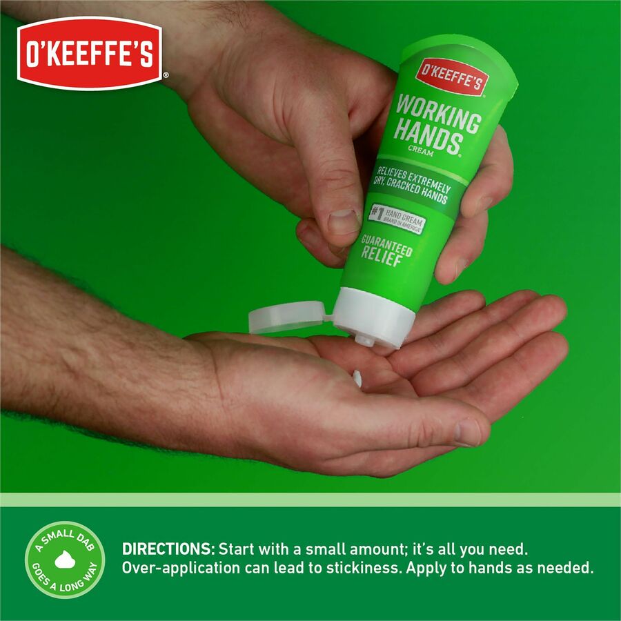 O'Keeffe's Working Hands Hand Cream - Cream - 3 fl oz - For Dry Skin - Applicable on Hand - Cracked/Scaly Skin - Moisturising, Hypoallergenic - 1 Each