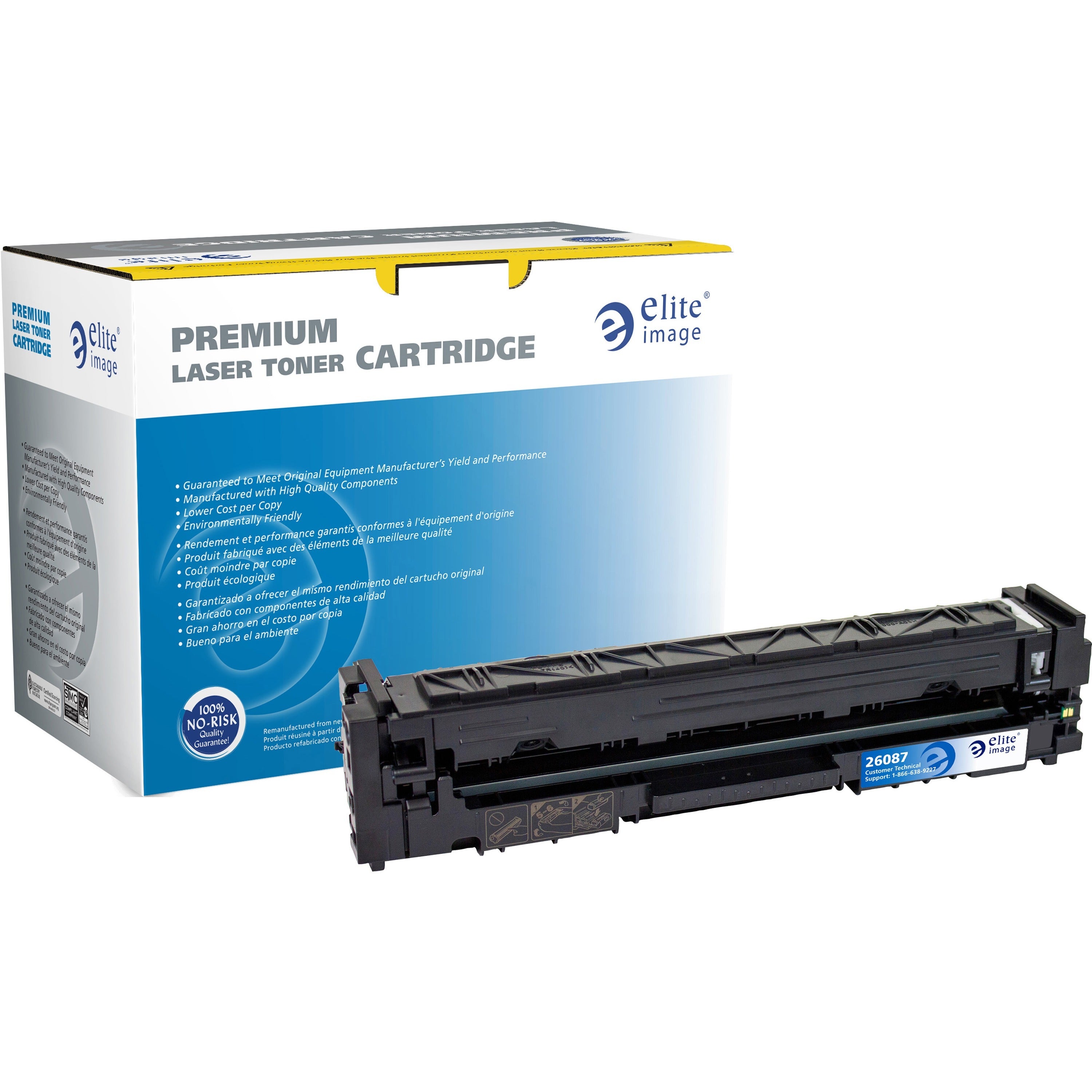 Elite Image Remanufactured Laser Toner Cartridge 202A (Cf501A) - Cyan - 1 Each