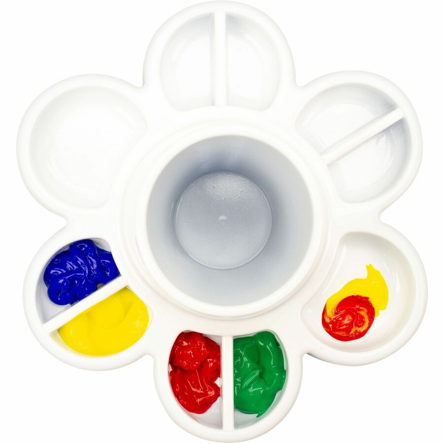 Paint and Water Cup, White, Pack of 6