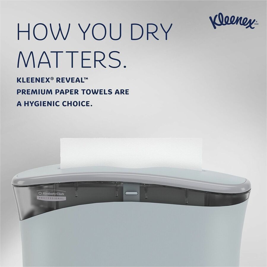 Multifold - 7.50" Width x 9.40" Length - Embossed Kleenex Brand Logo - White - 150/Pack - 1 Carton