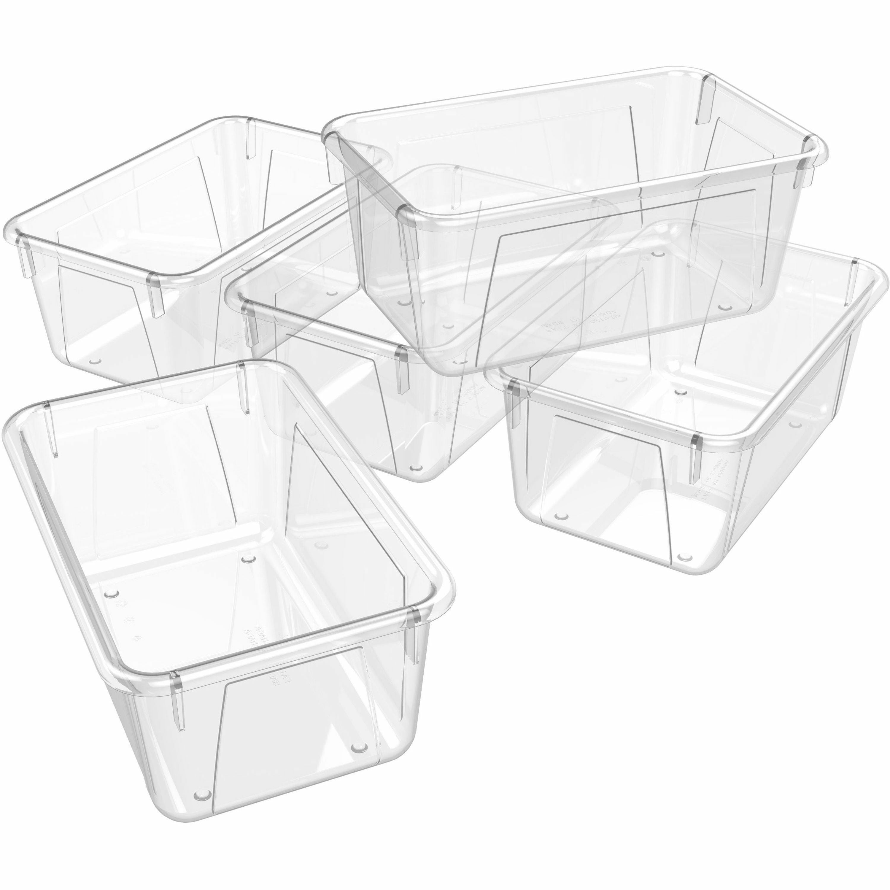5.18" Height x 7.80" Width x 12.09" Length - Clear - 5 / Carton
