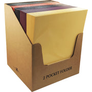 Roaring Spring Letter Pocket Folder - 8 1/2" x 11" - 50 Sheets Capacity - 2 Internal Pocket(s) - 12 pt. - Assorted - 1 Carton