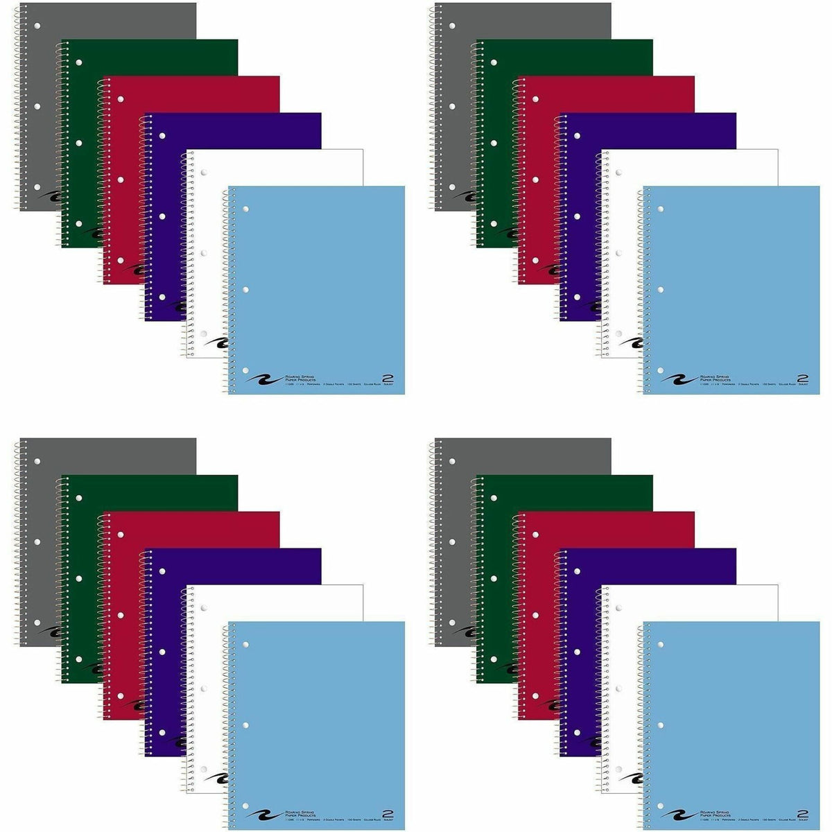 100 Sheets - 200 Pages - Printed - Spiral Bound - Both Side Ruling Surface - Red Margin - 3 Hole(s) - 15 lb Basis Weight - 56 g/m² Grammage - 11" x 9" Sheet Size - 0.50" Height x 9" Width x 11" Length - White Paper - 1 Carton