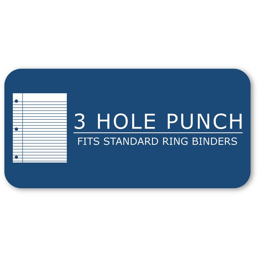 80 Sheets - 160 Pages - Printed - Spiral Bound - Both Side Ruling Surface - Red Margin - 3 Hole(s) - 15 lb Basis Weight - 56 g/m² Grammage - 11 1/2" x 8 1/2" Sheet Size - 0.33" Height x 8.5" Width x 11.5" Length - White Paper - 24 / Carton
