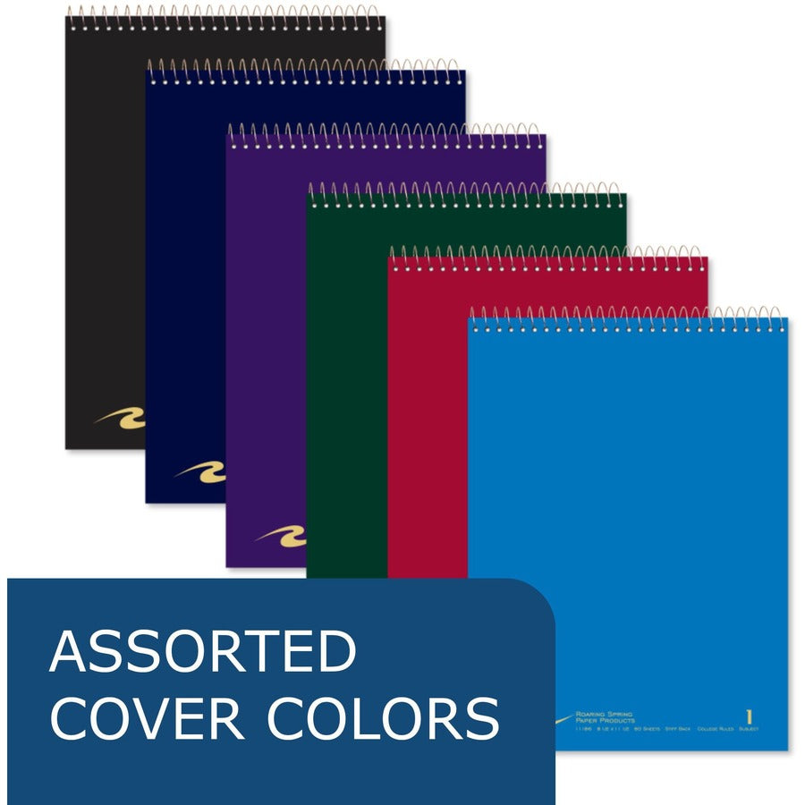 80 Sheets - 160 Pages - Printed - Spiral Bound - Both Side Ruling Surface - Red Margin - 3 Hole(s) - 15 lb Basis Weight - 56 g/m² Grammage - 11 1/2" x 8 1/2" Sheet Size - 0.33" Height x 8.5" Width x 11.5" Length - White Paper - 24 / Carton