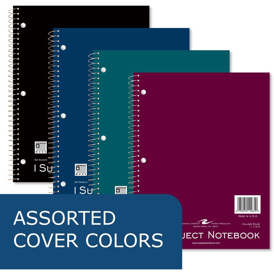 80 Sheets - 160 Pages - Printed - Spiral Bound - Both Side Ruling Surface - Red Margin - 3 Hole(s) - 15 lb Basis Weight - 56 g/m² Grammage - 11" x 8 1/2" Sheet Size - 0.30" Height x 8.5" Width x 11" Length - White Paper - Kraft Cover - 24 / Carton