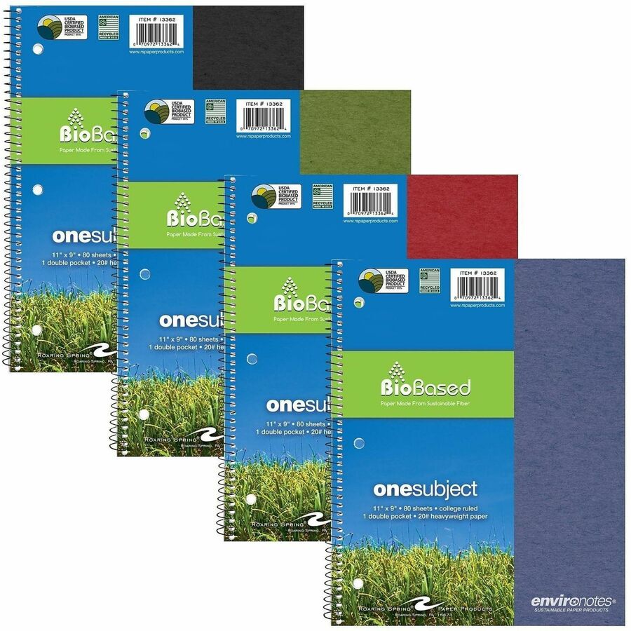 Roaring Spring EnviroNotes 1-Subject Notebook